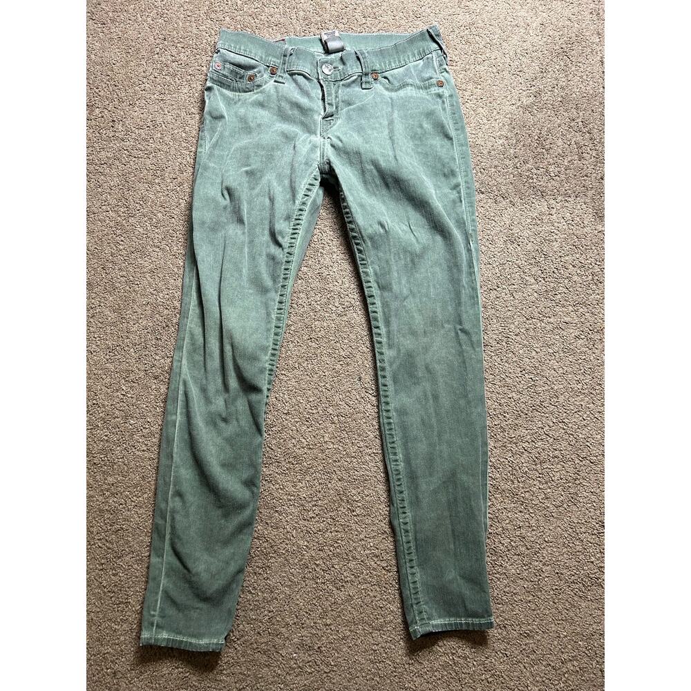 True Religion Casey Women's Size 31 Jeans Green Stretch
Super Skinny